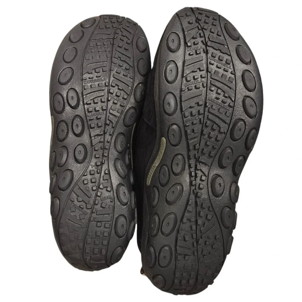 Merrell‎ Jungle Moc Black Suede Slip On Comfort Loafers Shoes J60825 Size 11.5